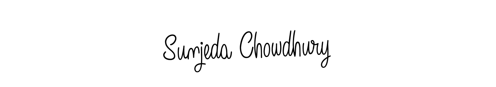 Make a short Sunjeda Chowdhury signature style. Manage your documents anywhere anytime using Angelique-Rose-font-FFP. Create and add eSignatures, submit forms, share and send files easily. Sunjeda Chowdhury signature style 5 images and pictures png