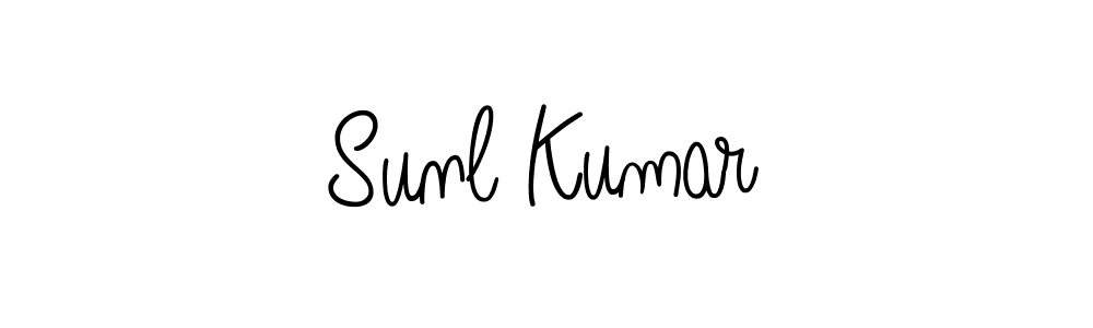 How to make Sunl Kumar signature? Angelique-Rose-font-FFP is a professional autograph style. Create handwritten signature for Sunl Kumar name. Sunl Kumar signature style 5 images and pictures png