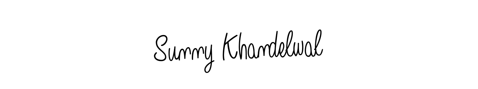 How to make Sunny Khandelwal name signature. Use Angelique-Rose-font-FFP style for creating short signs online. This is the latest handwritten sign. Sunny Khandelwal signature style 5 images and pictures png