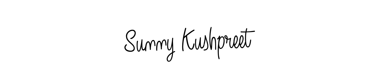 How to make Sunny Kushpreet signature? Angelique-Rose-font-FFP is a professional autograph style. Create handwritten signature for Sunny Kushpreet name. Sunny Kushpreet signature style 5 images and pictures png
