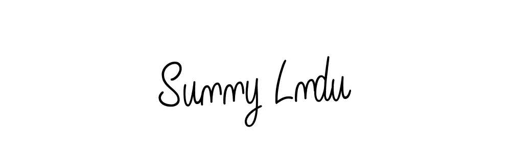 Sunny Lndu stylish signature style. Best Handwritten Sign (Angelique-Rose-font-FFP) for my name. Handwritten Signature Collection Ideas for my name Sunny Lndu. Sunny Lndu signature style 5 images and pictures png