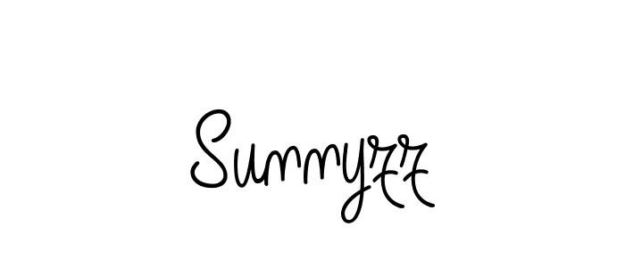 Make a beautiful signature design for name Sunnyzz. With this signature (Angelique-Rose-font-FFP) style, you can create a handwritten signature for free. Sunnyzz signature style 5 images and pictures png