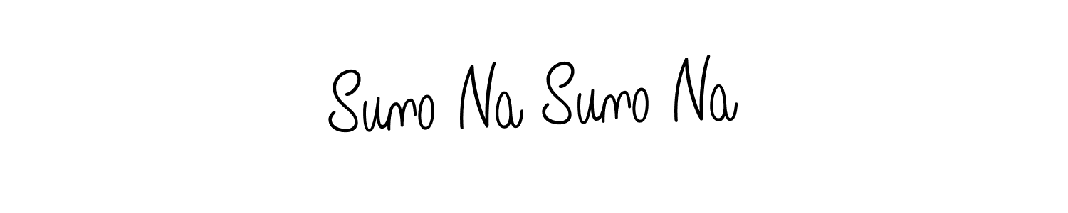 Also we have Suno Na Suno Na name is the best signature style. Create professional handwritten signature collection using Angelique-Rose-font-FFP autograph style. Suno Na Suno Na signature style 5 images and pictures png