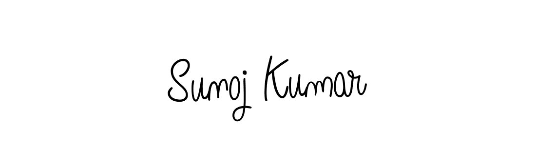 How to make Sunoj Kumar name signature. Use Angelique-Rose-font-FFP style for creating short signs online. This is the latest handwritten sign. Sunoj Kumar signature style 5 images and pictures png