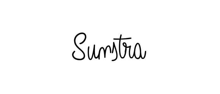 Design your own signature with our free online signature maker. With this signature software, you can create a handwritten (Angelique-Rose-font-FFP) signature for name Sunstra. Sunstra signature style 5 images and pictures png
