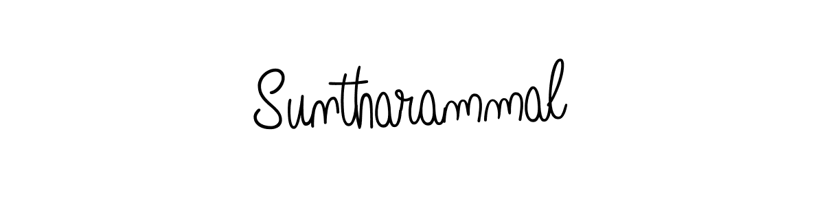 How to make Suntharammal name signature. Use Angelique-Rose-font-FFP style for creating short signs online. This is the latest handwritten sign. Suntharammal signature style 5 images and pictures png