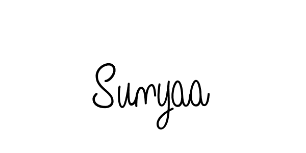 Also we have Sunyaa name is the best signature style. Create professional handwritten signature collection using Angelique-Rose-font-FFP autograph style. Sunyaa signature style 5 images and pictures png