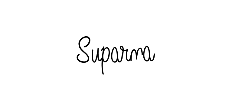 Create a beautiful signature design for name Suparna . With this signature (Angelique-Rose-font-FFP) fonts, you can make a handwritten signature for free. Suparna  signature style 5 images and pictures png