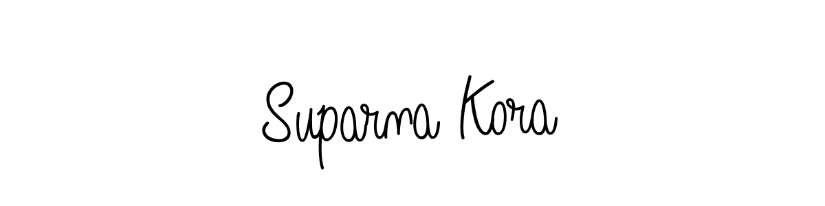 How to make Suparna Kora signature? Angelique-Rose-font-FFP is a professional autograph style. Create handwritten signature for Suparna Kora name. Suparna Kora signature style 5 images and pictures png