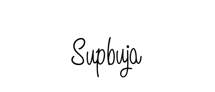 Use a signature maker to create a handwritten signature online. With this signature software, you can design (Angelique-Rose-font-FFP) your own signature for name Supbuja. Supbuja signature style 5 images and pictures png