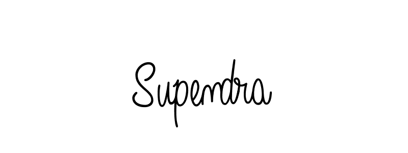 Design your own signature with our free online signature maker. With this signature software, you can create a handwritten (Angelique-Rose-font-FFP) signature for name Supendra. Supendra signature style 5 images and pictures png