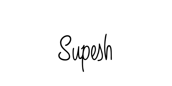 Design your own signature with our free online signature maker. With this signature software, you can create a handwritten (Angelique-Rose-font-FFP) signature for name Supesh. Supesh signature style 5 images and pictures png