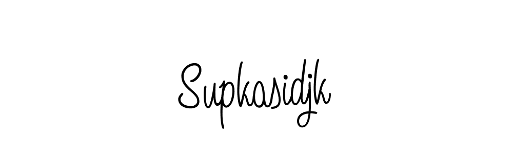 Make a beautiful signature design for name Supkasidjk. With this signature (Angelique-Rose-font-FFP) style, you can create a handwritten signature for free. Supkasidjk signature style 5 images and pictures png