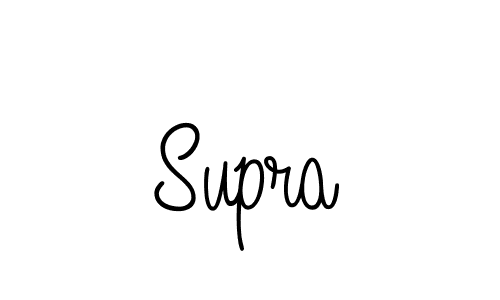 Design your own signature with our free online signature maker. With this signature software, you can create a handwritten (Angelique-Rose-font-FFP) signature for name Supra. Supra signature style 5 images and pictures png