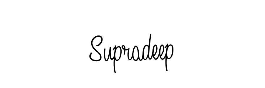 How to make Supradeep signature? Angelique-Rose-font-FFP is a professional autograph style. Create handwritten signature for Supradeep name. Supradeep signature style 5 images and pictures png