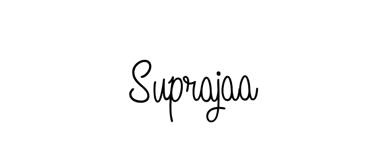 Make a beautiful signature design for name Suprajaa. With this signature (Angelique-Rose-font-FFP) style, you can create a handwritten signature for free. Suprajaa signature style 5 images and pictures png