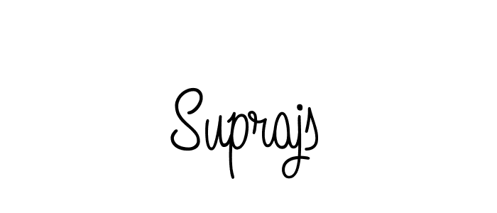 How to make Suprajs name signature. Use Angelique-Rose-font-FFP style for creating short signs online. This is the latest handwritten sign. Suprajs signature style 5 images and pictures png