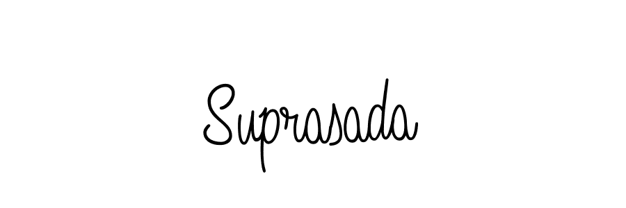 Use a signature maker to create a handwritten signature online. With this signature software, you can design (Angelique-Rose-font-FFP) your own signature for name Suprasada. Suprasada signature style 5 images and pictures png