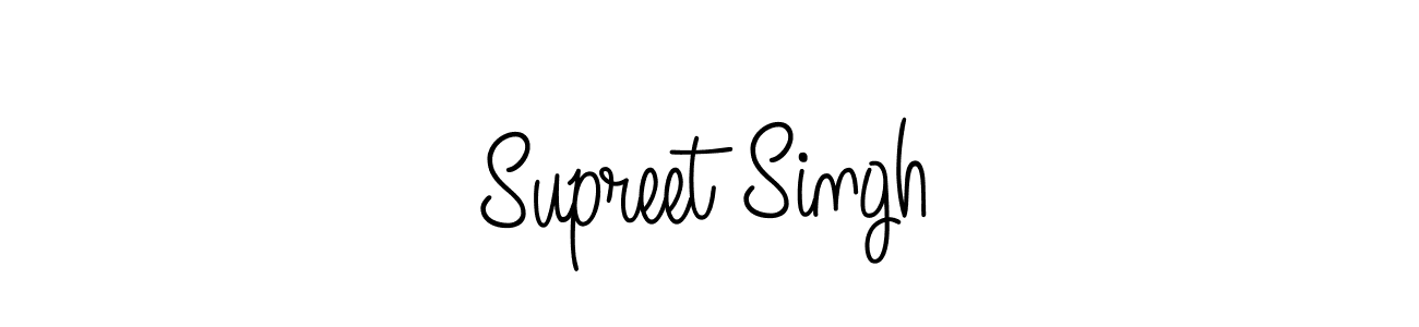 Use a signature maker to create a handwritten signature online. With this signature software, you can design (Angelique-Rose-font-FFP) your own signature for name Supreet Singh. Supreet Singh signature style 5 images and pictures png