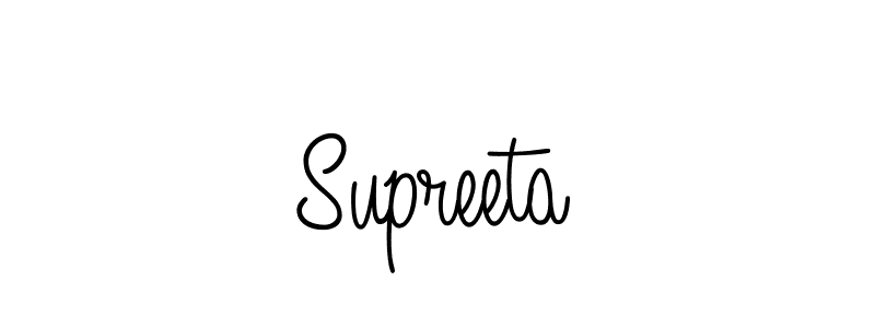 Supreeta stylish signature style. Best Handwritten Sign (Angelique-Rose-font-FFP) for my name. Handwritten Signature Collection Ideas for my name Supreeta. Supreeta signature style 5 images and pictures png