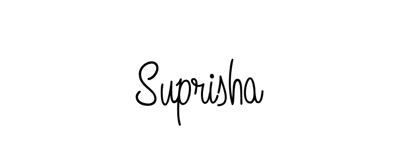 Suprisha stylish signature style. Best Handwritten Sign (Angelique-Rose-font-FFP) for my name. Handwritten Signature Collection Ideas for my name Suprisha. Suprisha signature style 5 images and pictures png