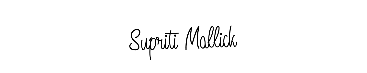 Design your own signature with our free online signature maker. With this signature software, you can create a handwritten (Angelique-Rose-font-FFP) signature for name Supriti Mallick. Supriti Mallick signature style 5 images and pictures png
