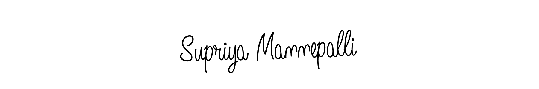 Also we have Supriya Mannepalli name is the best signature style. Create professional handwritten signature collection using Angelique-Rose-font-FFP autograph style. Supriya Mannepalli signature style 5 images and pictures png