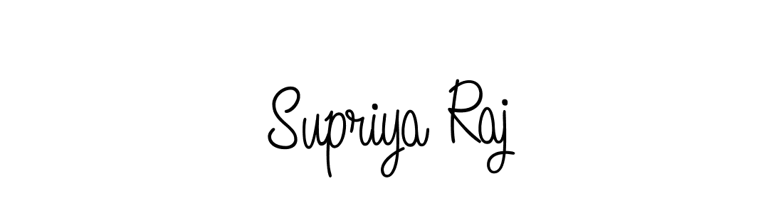 Create a beautiful signature design for name Supriya Raj. With this signature (Angelique-Rose-font-FFP) fonts, you can make a handwritten signature for free. Supriya Raj signature style 5 images and pictures png