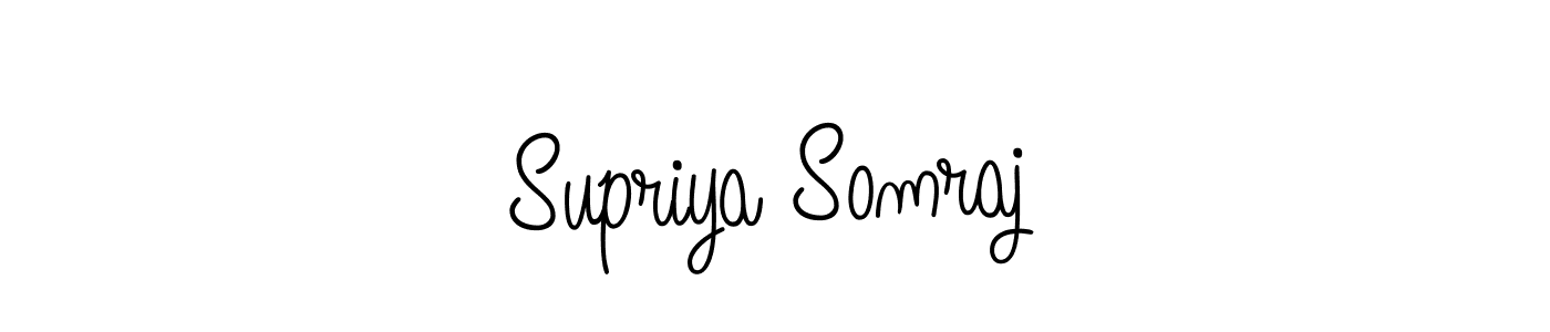 Supriya Somraj stylish signature style. Best Handwritten Sign (Angelique-Rose-font-FFP) for my name. Handwritten Signature Collection Ideas for my name Supriya Somraj. Supriya Somraj signature style 5 images and pictures png