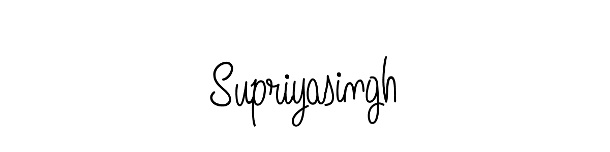 Design your own signature with our free online signature maker. With this signature software, you can create a handwritten (Angelique-Rose-font-FFP) signature for name Supriyasingh. Supriyasingh signature style 5 images and pictures png
