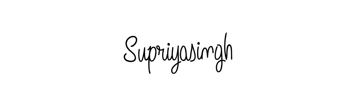 Design your own signature with our free online signature maker. With this signature software, you can create a handwritten (Angelique-Rose-font-FFP) signature for name Supriyasingh. Supriyasingh signature style 5 images and pictures png