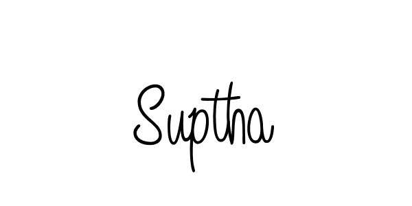 Suptha stylish signature style. Best Handwritten Sign (Angelique-Rose-font-FFP) for my name. Handwritten Signature Collection Ideas for my name Suptha. Suptha signature style 5 images and pictures png