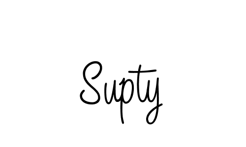 The best way (Angelique-Rose-font-FFP) to make a short signature is to pick only two or three words in your name. The name Supty include a total of six letters. For converting this name. Supty signature style 5 images and pictures png