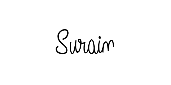 Design your own signature with our free online signature maker. With this signature software, you can create a handwritten (Angelique-Rose-font-FFP) signature for name Surain. Surain signature style 5 images and pictures png