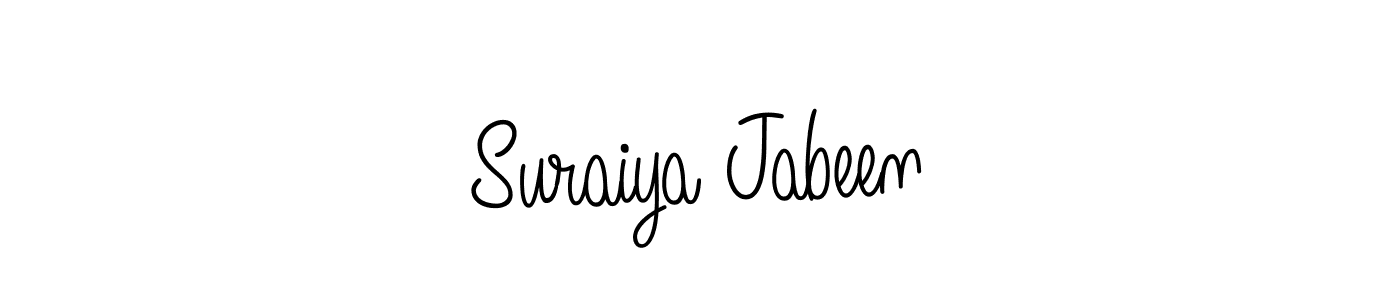Also we have Suraiya Jabeen name is the best signature style. Create professional handwritten signature collection using Angelique-Rose-font-FFP autograph style. Suraiya Jabeen signature style 5 images and pictures png