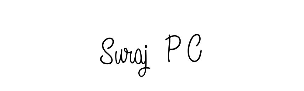 Design your own signature with our free online signature maker. With this signature software, you can create a handwritten (Angelique-Rose-font-FFP) signature for name Suraj  P C. Suraj  P C signature style 5 images and pictures png