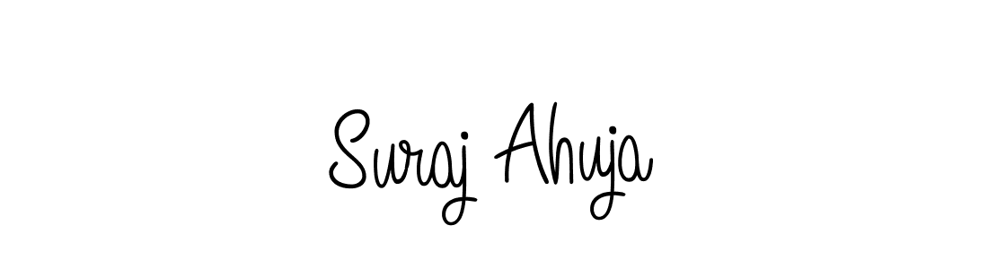 Suraj Ahuja stylish signature style. Best Handwritten Sign (Angelique-Rose-font-FFP) for my name. Handwritten Signature Collection Ideas for my name Suraj Ahuja. Suraj Ahuja signature style 5 images and pictures png