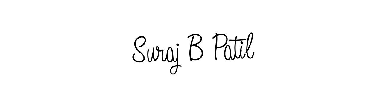 Use a signature maker to create a handwritten signature online. With this signature software, you can design (Angelique-Rose-font-FFP) your own signature for name Suraj B Patil. Suraj B Patil signature style 5 images and pictures png