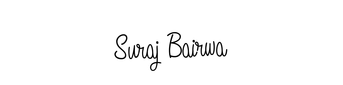You should practise on your own different ways (Angelique-Rose-font-FFP) to write your name (Suraj Bairwa) in signature. don't let someone else do it for you. Suraj Bairwa signature style 5 images and pictures png