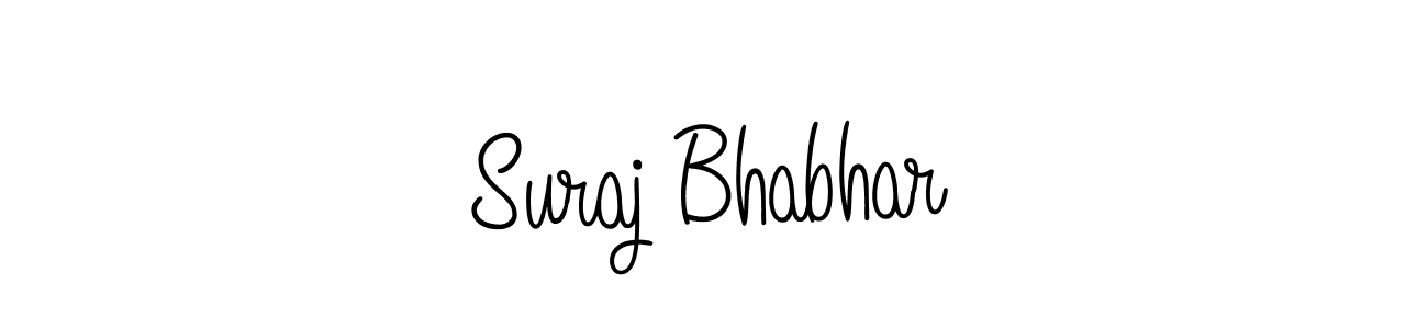 Design your own signature with our free online signature maker. With this signature software, you can create a handwritten (Angelique-Rose-font-FFP) signature for name Suraj Bhabhar. Suraj Bhabhar signature style 5 images and pictures png