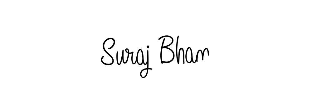 You should practise on your own different ways (Angelique-Rose-font-FFP) to write your name (Suraj Bhan) in signature. don't let someone else do it for you. Suraj Bhan signature style 5 images and pictures png