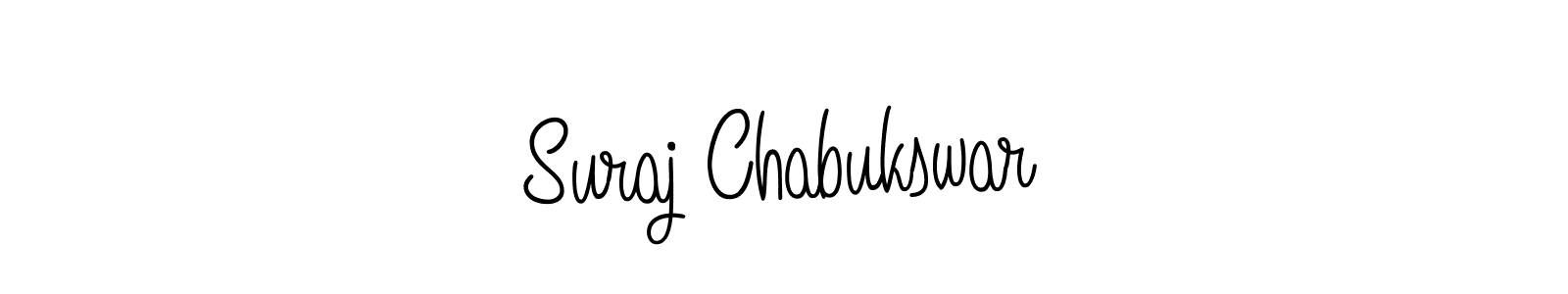 Make a beautiful signature design for name Suraj Chabukswar. With this signature (Angelique-Rose-font-FFP) style, you can create a handwritten signature for free. Suraj Chabukswar signature style 5 images and pictures png