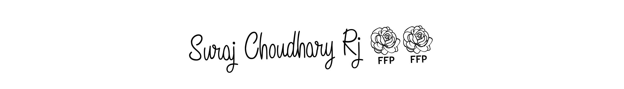 Use a signature maker to create a handwritten signature online. With this signature software, you can design (Angelique-Rose-font-FFP) your own signature for name Suraj Choudhary Rj 18. Suraj Choudhary Rj 18 signature style 5 images and pictures png