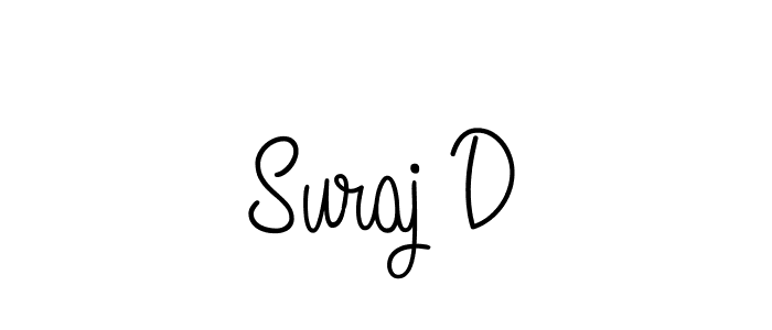 How to make Suraj D signature? Angelique-Rose-font-FFP is a professional autograph style. Create handwritten signature for Suraj D name. Suraj D signature style 5 images and pictures png