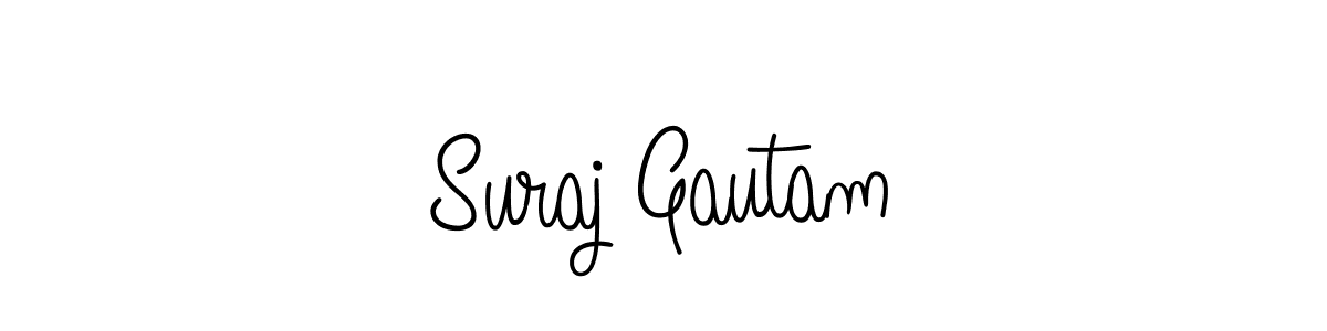 Design your own signature with our free online signature maker. With this signature software, you can create a handwritten (Angelique-Rose-font-FFP) signature for name Suraj Gautam. Suraj Gautam signature style 5 images and pictures png