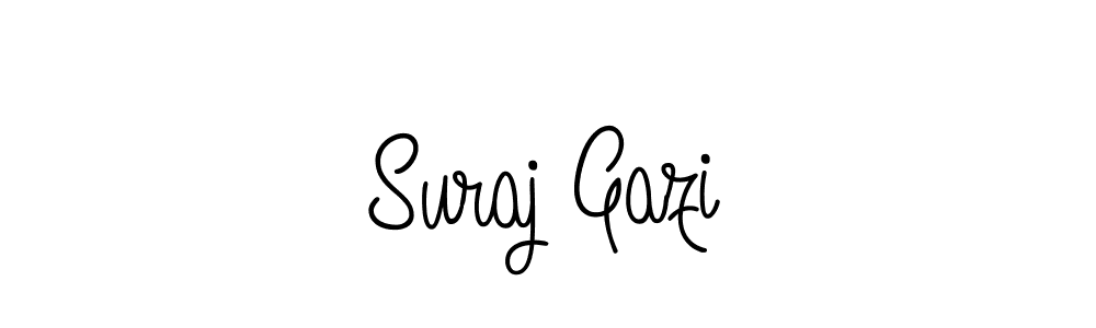 Create a beautiful signature design for name Suraj Gazi. With this signature (Angelique-Rose-font-FFP) fonts, you can make a handwritten signature for free. Suraj Gazi signature style 5 images and pictures png