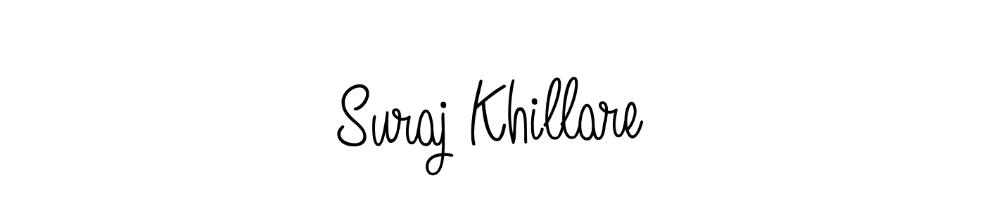 Make a beautiful signature design for name Suraj Khillare. With this signature (Angelique-Rose-font-FFP) style, you can create a handwritten signature for free. Suraj Khillare signature style 5 images and pictures png