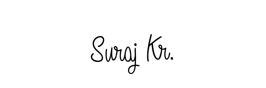 How to make Suraj Kr. name signature. Use Angelique-Rose-font-FFP style for creating short signs online. This is the latest handwritten sign. Suraj Kr. signature style 5 images and pictures png