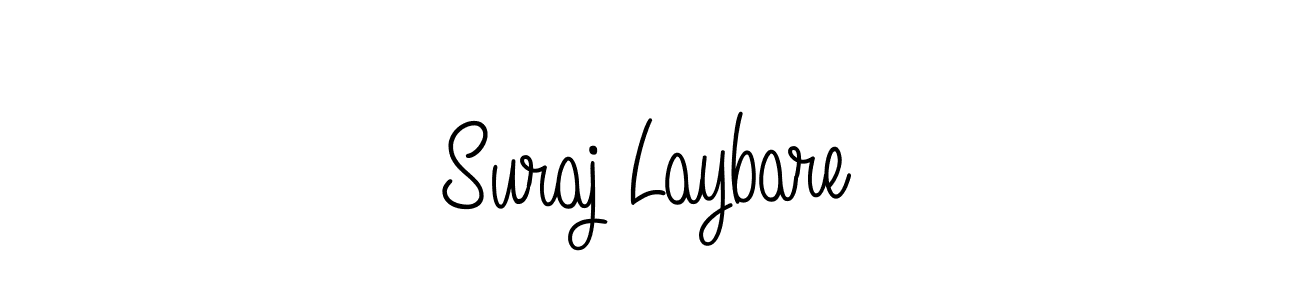 The best way (Angelique-Rose-font-FFP) to make a short signature is to pick only two or three words in your name. The name Suraj Laybare include a total of six letters. For converting this name. Suraj Laybare signature style 5 images and pictures png
