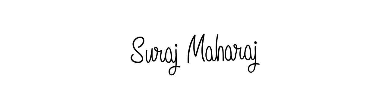 Use a signature maker to create a handwritten signature online. With this signature software, you can design (Angelique-Rose-font-FFP) your own signature for name Suraj Maharaj. Suraj Maharaj signature style 5 images and pictures png